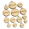 thumbnail image 1 of Medium Size Tag Wood Mini Charms Shapes DIY Craft Jewelry - No Hole - 14mm (26pcs), 1 of 7