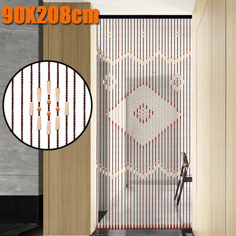 35x78" 41Line Wooden Bead String Door Curtain Blind Fly Screen Porch Living Room