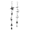thumbnail image 1 of Set of 2 Metal Rustic Hummingbird & Butterfly Wind Chimes Outdoor Home Garden Decor, 1 of 5