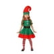 thumbnail image 5 of Conjunto de pantalones navideños verdes para niñas, 3 piezas, sombrero, camiseta y pantalones, disfraz de elfo, fiesta familiar de Año Nuevo, juego de rol, actuación, 5 of 5