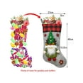 thumbnail image 5 of Personalized Christmas Stockings, 18.8" Gnome Christmas Stocking Xmas Stocking Holiday Christmas Decoration Gifts for Family Kids, Family Holiday Season Decor, 5 of 6