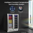 thumbnail image 4 of 40 Bottles Wine and Beverage Refrigerator, Quiet Fast Cooling Digital Temperature Control Wine Cooler Frigerator Wine Fridge, 4 of 9