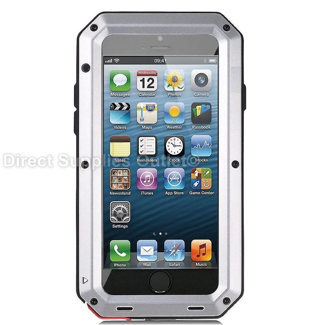 Heavy Duty Gorilla Metal Case Shockproof For Iphone 14 13 12 Xr X 8 Pro Max Se zhangyuxiang LED