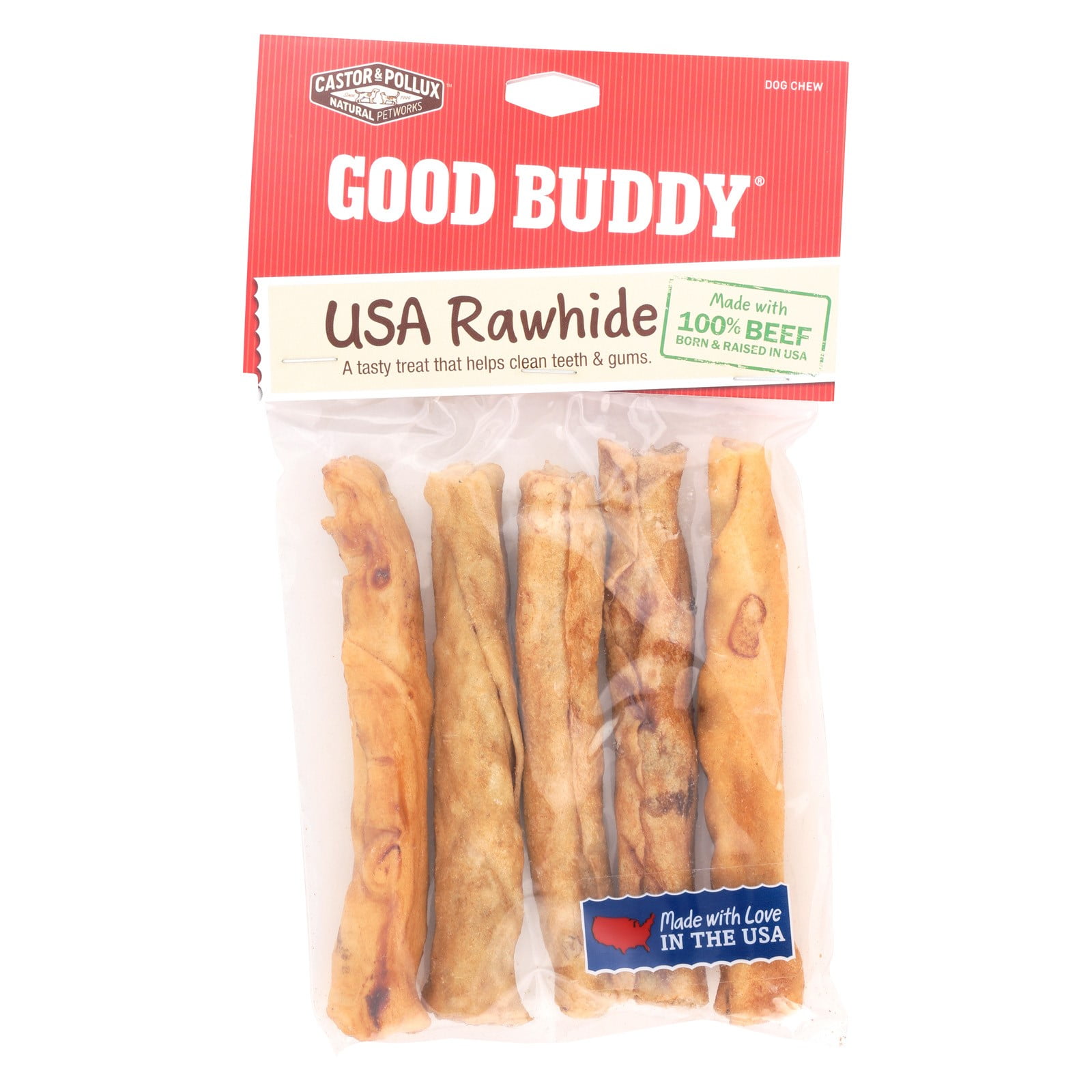 Goody Buddy 5 Usa Rawhide Sticks Contains 5 Sticks 