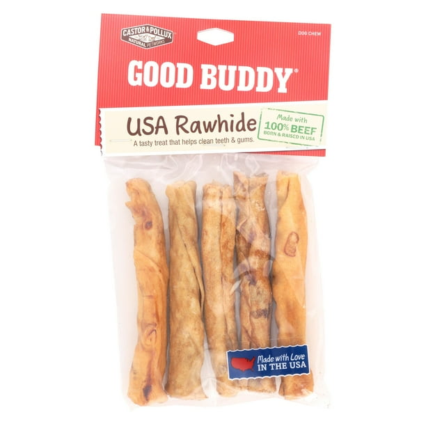 Castor & Pollux Good Buddy USA Rawhide 5 Inch Sticks 5 Pack