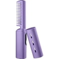 thumbnail image 2 of Plancha y rizador de pelo inalámbricos recargables por USB con calor ajustable para viajes (color violeta)., 2 of 5