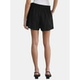 thumbnail image 3 of Time and Tru Women's Linen-Blend Wrap Skort, 4 1/2" Inseam, Sizes XS-XXXL, 3 of 5
