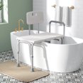 thumbnail image 2 of HOMCOM 6-Level Adjustable Bath and Shower Bench, Armrest & Backrest, White, 2 of 10