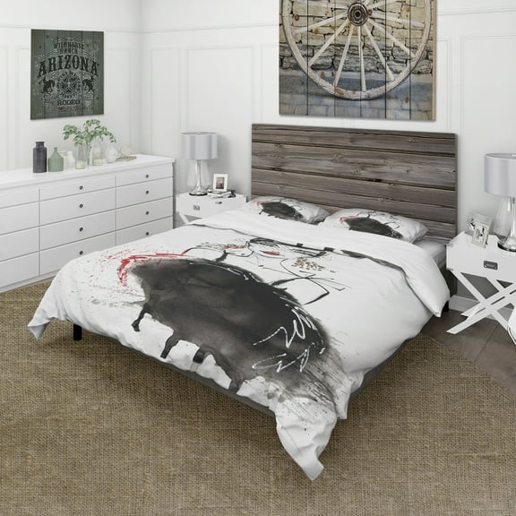 Designart 'Elegant Girl' Glamour Duvet Cover Set