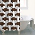 thumbnail image 4 of White Buffalo Pattern Shower Curtain 36"x72" ,Bathroom Decorative Shower Curtains Set with 12 Hooks,Modern Waterproof Washable Shower Curtain, 4 of 6