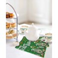 thumbnail image 4 of St Patrick's Day Kitchen Dish Towels for Drying Dishes Set of 3, Lucky Gnomes Shamrock Balloon Green Plaid Waffle Weave Microfiber Hand Tea Bathroom Towels Quick Dry & Absorbent Towel 12x12, 4 of 7