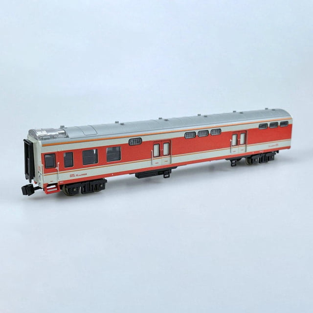 BELOVING Modèle de Voiture de Bagage à l'Échelle 1/75 Modèle de Wagon Souvenir Réaliste de Collection Rouge