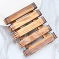 thumbnail image 2 of Miangastore Carbonized Vintage Soap Holder Pure Handmade Soap Rack Classic Wooden Soap Dish, 2 of 8