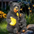 thumbnail image 4 of Garden Statue Love Bear Figurine Light, Outdoor Yard Decoration, 4 of 4