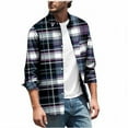 thumbnail image 3 of LIBRCLO Long Sleeve Shirts for Men Classic Fit Plaid Graphic Shirt Button Down Shirts, 3 of 5