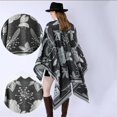 thumbnail image 4 of Elegant Open Front Warm Poncho Shawl Wrap for Women Soft Warm Cape, 4 of 18
