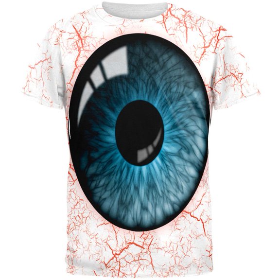 Blue Eyeball Costume All Over Adult T-Shirt - Medium