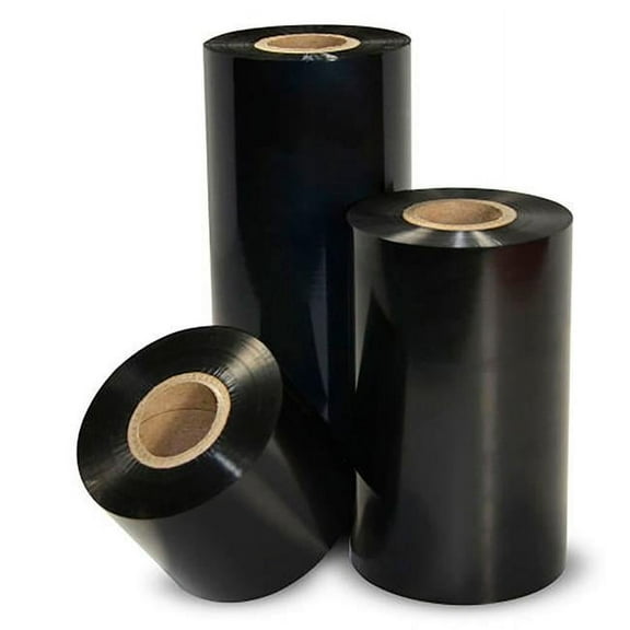 Blue Star B986364 Zebra 3200 Wax & Resin Ribbons - 3.312 in. x 244 ft. - 0.5 in. Core - Black - 12 Rolls per Case