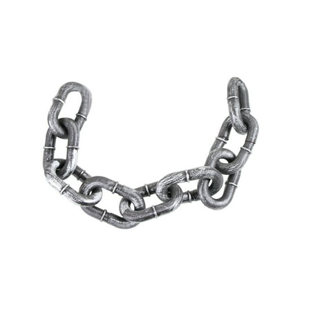 

Yrtoes Plastic Simulation Chain Prisoner Iron Chain Bar Party Decoration Haunted House Home Decor Clearance
