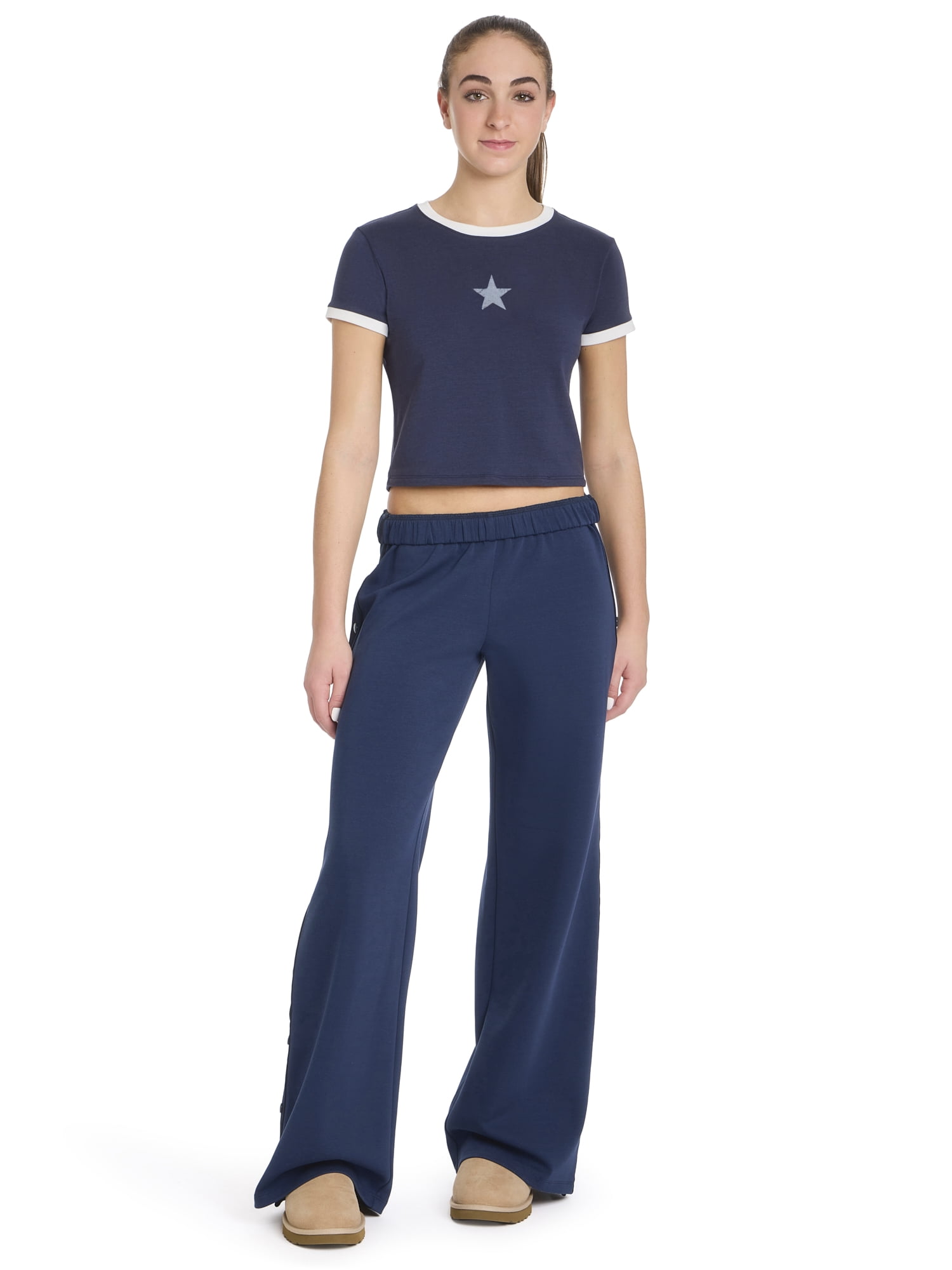 Mills by Millie Bobby Brown Women's Side Snap Pants, Sizes XXS-4X