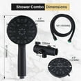 thumbnail image 5 of WOWOW Multi Function Shower Head Oil Rubbed Bronze High-Pressure Shower Head with Hose, 5 of 6