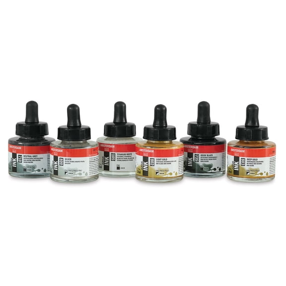 Amsterdam Acrylic Ink - Lettering, Set of 6