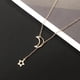 thumbnail image 1 of Fiudx Gargantilla con Colgante de Estrella para Mujer, Cadena Larga Dorada, Joyería, 1 of 5