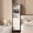 White, variant on Tall Nightstand with Charging Station, Narrow Side Table with Bookshelf,Modern End Bedside Table for Bedroom,Brown