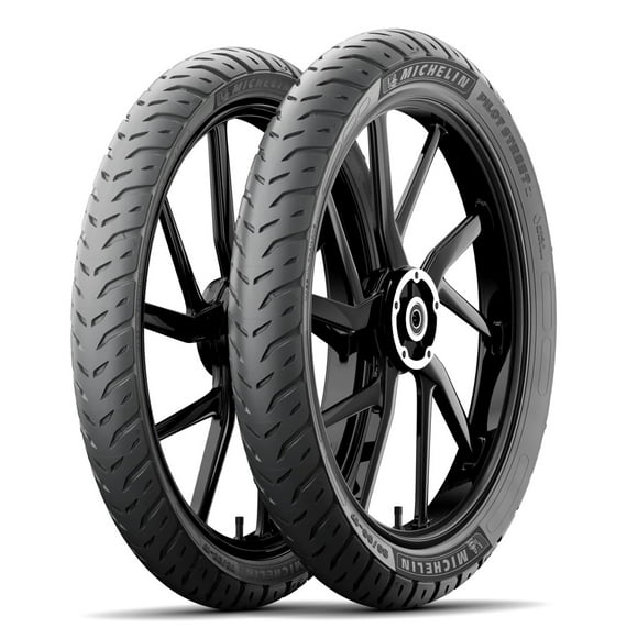 Llantas De Moto Michelin Pilot Street 2 100/90-18 62s + 90/90-18 57s Uso Sin Cámara