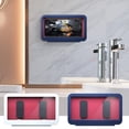 thumbnail image 4 of Sidaley Soporte para teléfono de ducha Estuche impermeable montado en la pared Rotación ajustable Cocina Sala de estar Punch Free Traceless Teléfono y Comunicación, 4 of 6