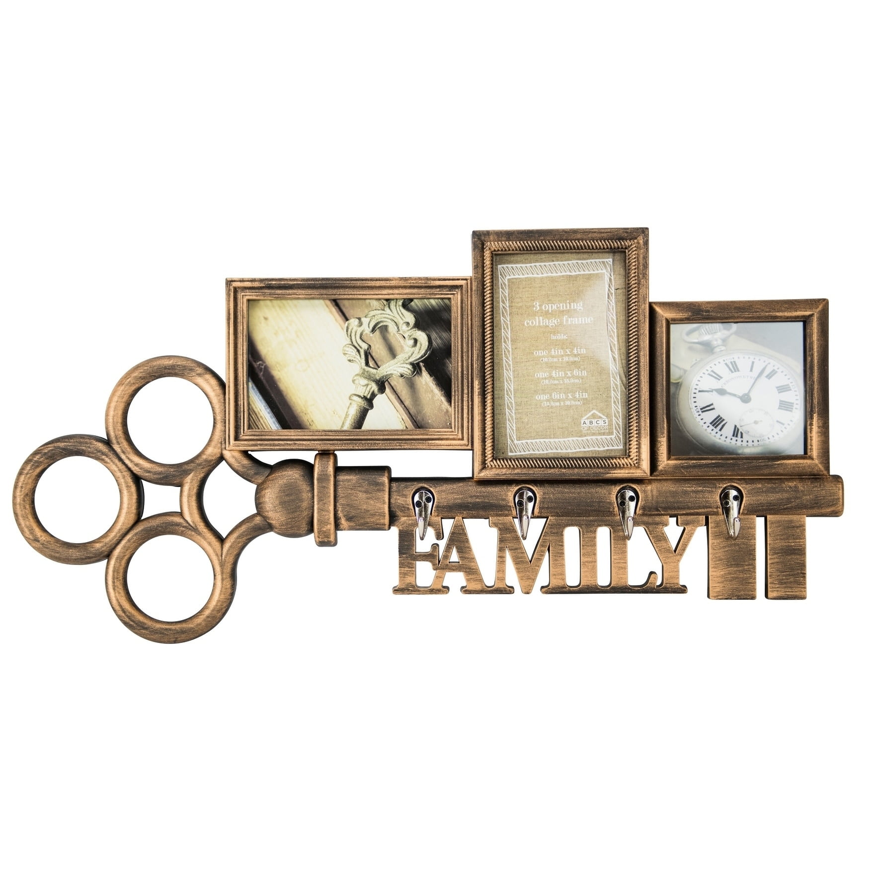 Boston Warehouse Family Key Collage Wall Art Frame Com