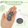 thumbnail image 2 of Discos de encuadernación de plástico, 11 piezas, discos de expansión redondos de 28 mm para anillos de encuadernación para accesorios de cuadernos de bricolaje, color gris, 2 of 7