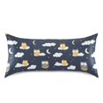 thumbnail image 3 of Owls Clouds Pattern Pillowcase Standard Size 20''x26'' Satin Double-Sided Print Soft Wrinkle Resistant, 3 of 9