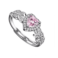 thumbnail image 1 of "Anillos Promesa Joyeria Plata 925 Regalos Aniversario Mujer Belug rosa ", 1 of 5