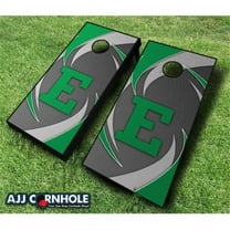 AJJCornhole 110-EasternMichiganSwoosh Eastern Michigan Eagles Swoosh Theme Cornhole Set with bags - 8 x 24 x 48 in.