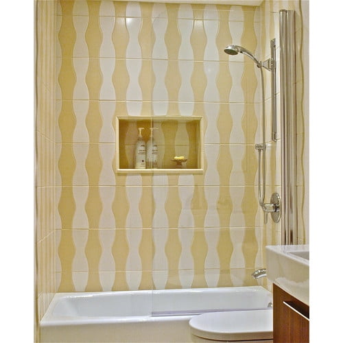 Ark Showers 33 5 X 64 Pivot Semi Frameless Tub Door With