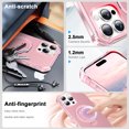 thumbnail image 5 of TECH CIRCLE for iPhone 16 Plus Case (6.7 Inch) 2024, Lightweight Slim Solid Case with Hidden Kickstand, Compatible with MagSafe & Magnetic Accessories, Protective Thin Cute Back Cover Case, Pink, 5 of 6