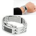 thumbnail image 4 of Reloj Para Hombre LED Pantalla De Modo De Tiempo Binario único Arco Convexo, 4 of 7