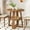 Walnut, variant on Small Round Dining Table for 2-4, Farmhouse Kitchen Table with Open Shelf, Circle Table for Space Saving, Living Room, Dining Room, Walnut
