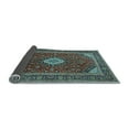 thumbnail image 2 of Ahgly Company Indoor Rectangle Medallion Light Blue Traditional Area Rugs, 2' x 3', 2 of 4