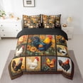 thumbnail image 2 of Castle Fairy Animal Rooster Twin Bedding Sets,Chic Floral Sunflowers Bedding Comforter Set, 2 of 8