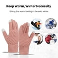 thumbnail image 3 of CSChome Winter Touch Screen Gloves Women Winter Touch Screen Gloves - Thick Plush Knit Color Matching Windproof, 3 of 7
