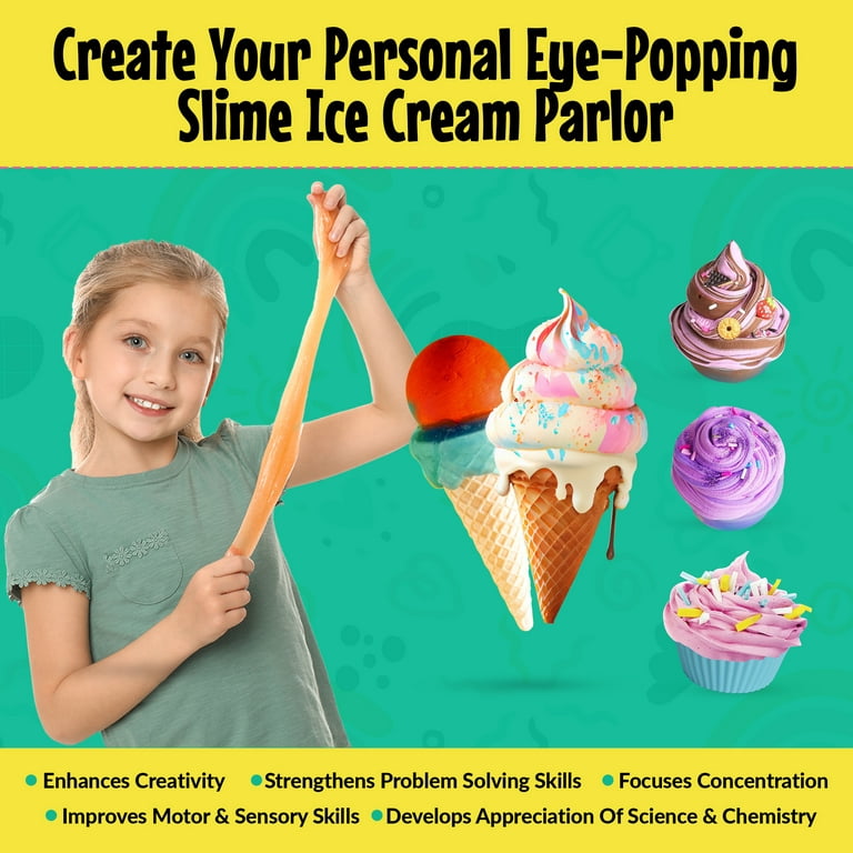 5-Minute Crafts - Slime Ice Cream Kit for Kids Ages 6+ As Seen on Social  Media