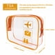 thumbnail image 3 of Neceser de viaje transparente Bolsa para líquidos homologada Bolsa de aseo transparente impermeable Bolsa de maquillaje de viaje de PVC Bolsa de cosméticos transparente portátil, 3 of 4