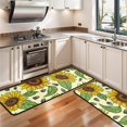 thumbnail image 3 of Kitchen Rugs Sets Of 2,Yellow Sunflower Seed Pattern Anti Fatigue Kitchen Mat Rugs Non Slip Washable,Decorative Kitchen Floor Mats for Kitchen,Sink,Laundry,17"x47"+17"x47", 3 of 5