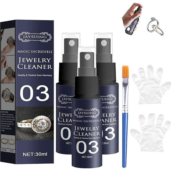 Jewelry Cleaner Solution, Jewelry Cleaner Spray, Instant Shine Jewelry Cleaner, Gold Silver Jewelry Cleaner