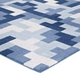 thumbnail image 3 of Modway Andela Interlocking Block Mosaic 5x8 Area Rug in Multicolored Light and Dark Blue, 3 of 6