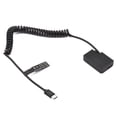 thumbnail image 2 of Dr-e18 Dummy Battery Type C Port Stable Power Supply Adapter Camera Dummy Battery Replacement For 77D 200D 800D 750D 760D, 2 of 7