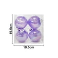 thumbnail image 3 of Kit De 4 Esferas Navideñas Moradas Iridiscente 20 Cm Adornos, 3 of 4