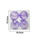 thumbnail image 3 of Kit De 4 Esferas Navideñas Moradas Iridiscente 20 Cm Adornos, 3 of 4